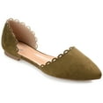 thumbnail image 1 of Journee Women's Jezlin Almond Toe D'Orsay Flats, Wide Width Available, 1 of 10
