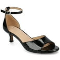 thumbnail image 1 of Journee Womens Jezzie Low Heel Ankle Strap Dress Sandals, Widths Available, 1 of 10