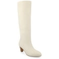 thumbnail image 1 of Journee Womens Jovey Pull On Almond Toe Boots, 1 of 10