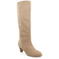 thumbnail image 1 of Journee Womens Jovey Pull On Almond Toe Boots, 1 of 10