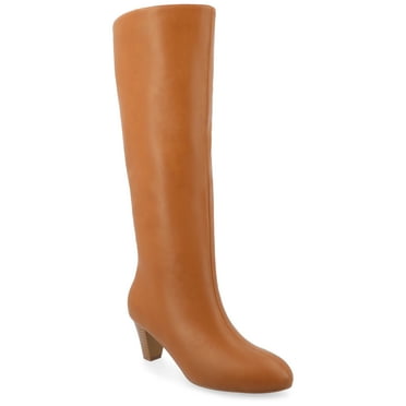 Journee Womens Jovey Pull On Almond Toe Boots