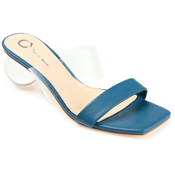 Journee Womens July Open Toe Low Heel Sandals