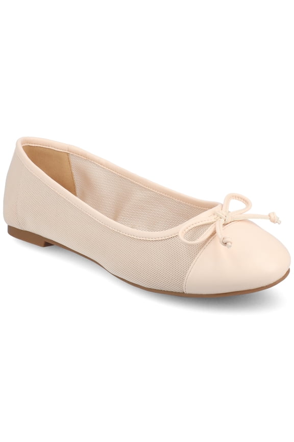 Womens Kaiah Ballet Cap Toe Slip On Round Toe Dress Flats, Widths Available
