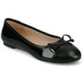 thumbnail image 1 of Journee Womens Kaiah Ballet Cap Toe Slip On Round Toe Dress Flats, Widths Available, 1 of 9