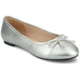 thumbnail image 1 of Journee Womens Kaiah Ballet Cap Toe Slip On Round Toe Dress Flats, Widths Available, 1 of 9