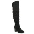 thumbnail image 1 of Journee Womens Kaison Extra Wide Calf Stacked Heel Over The Knee Boots, 1 of 10