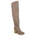 thumbnail image 1 of Journee Womens Kaison Wide Width Extra Wide Calf Stacked Heel Over The Knee Boots, 1 of 10