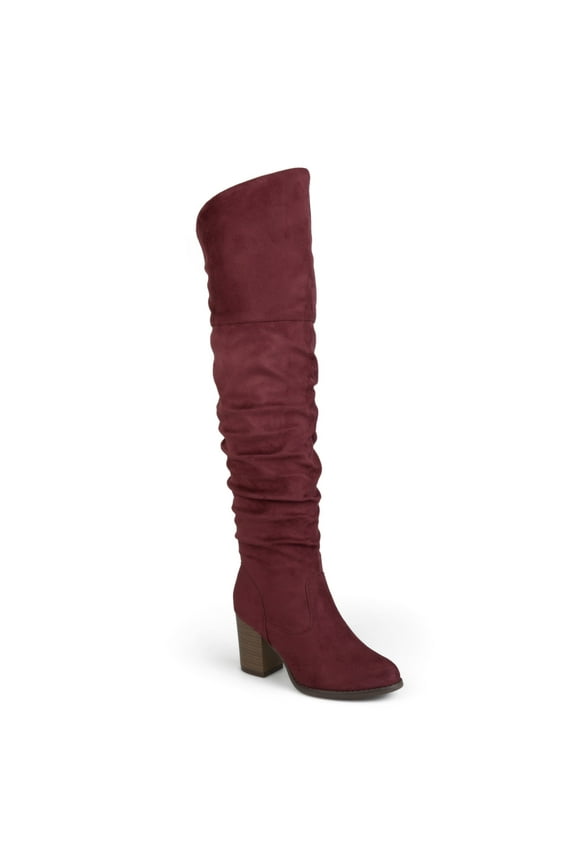 Womens Kaison Wide Width Wide Calf Stacked Heel Over The Knee Boots