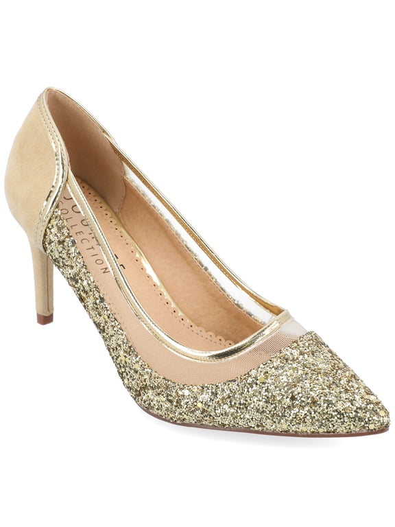 Womens Kalani Pointed Toe Mid Heel Pumps