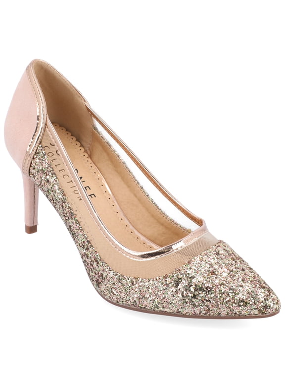 Womens Kalani Pointed Toe Mid Heel Pumps
