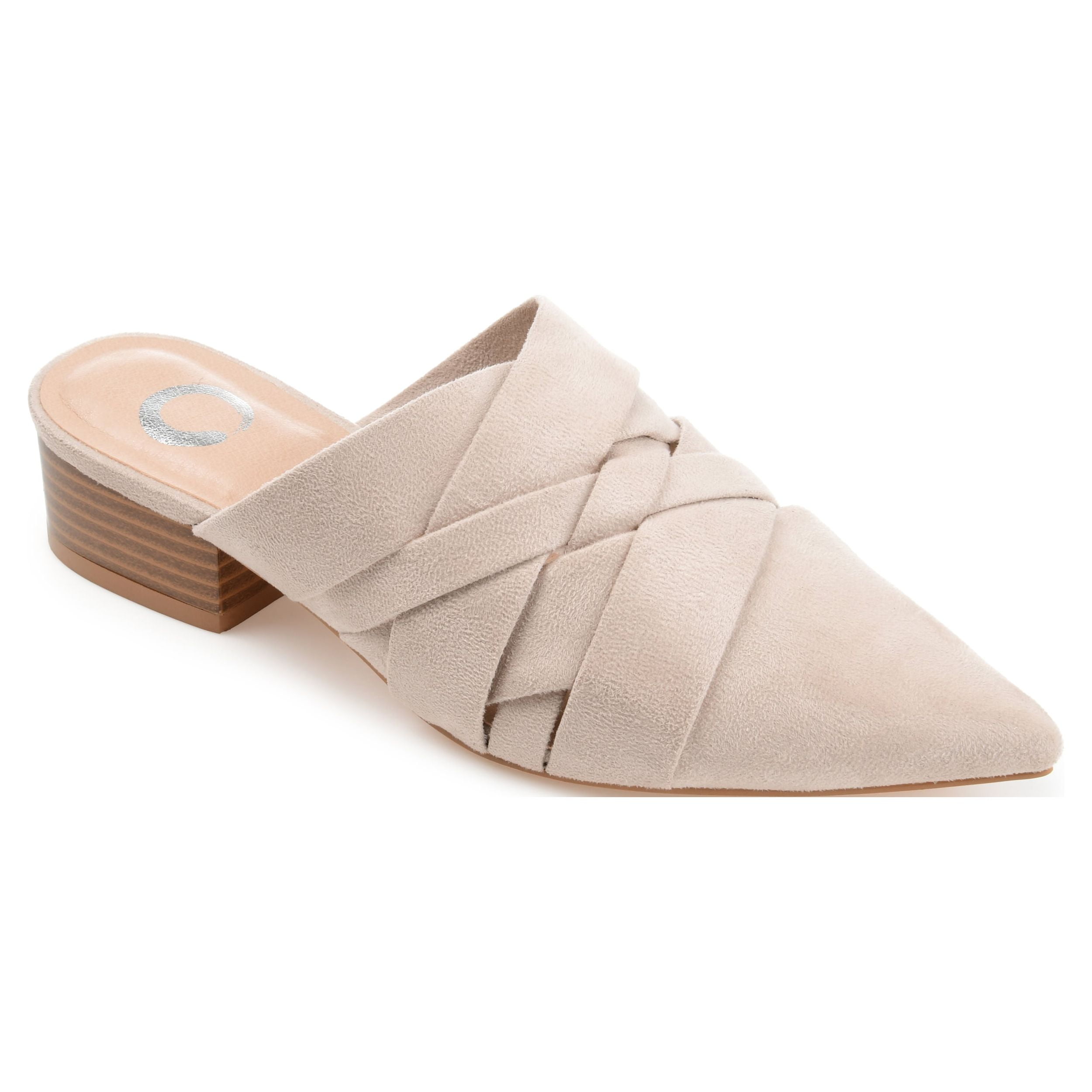 Journee Womens Kalida Slip On Pointed Toe Mules Flats