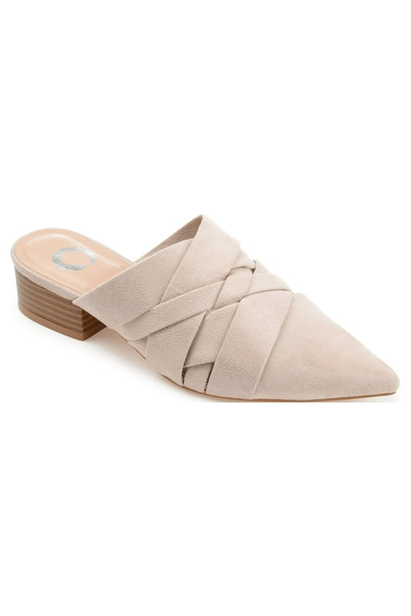 Womens Kalida Slip On Pointed Toe Mules Flats