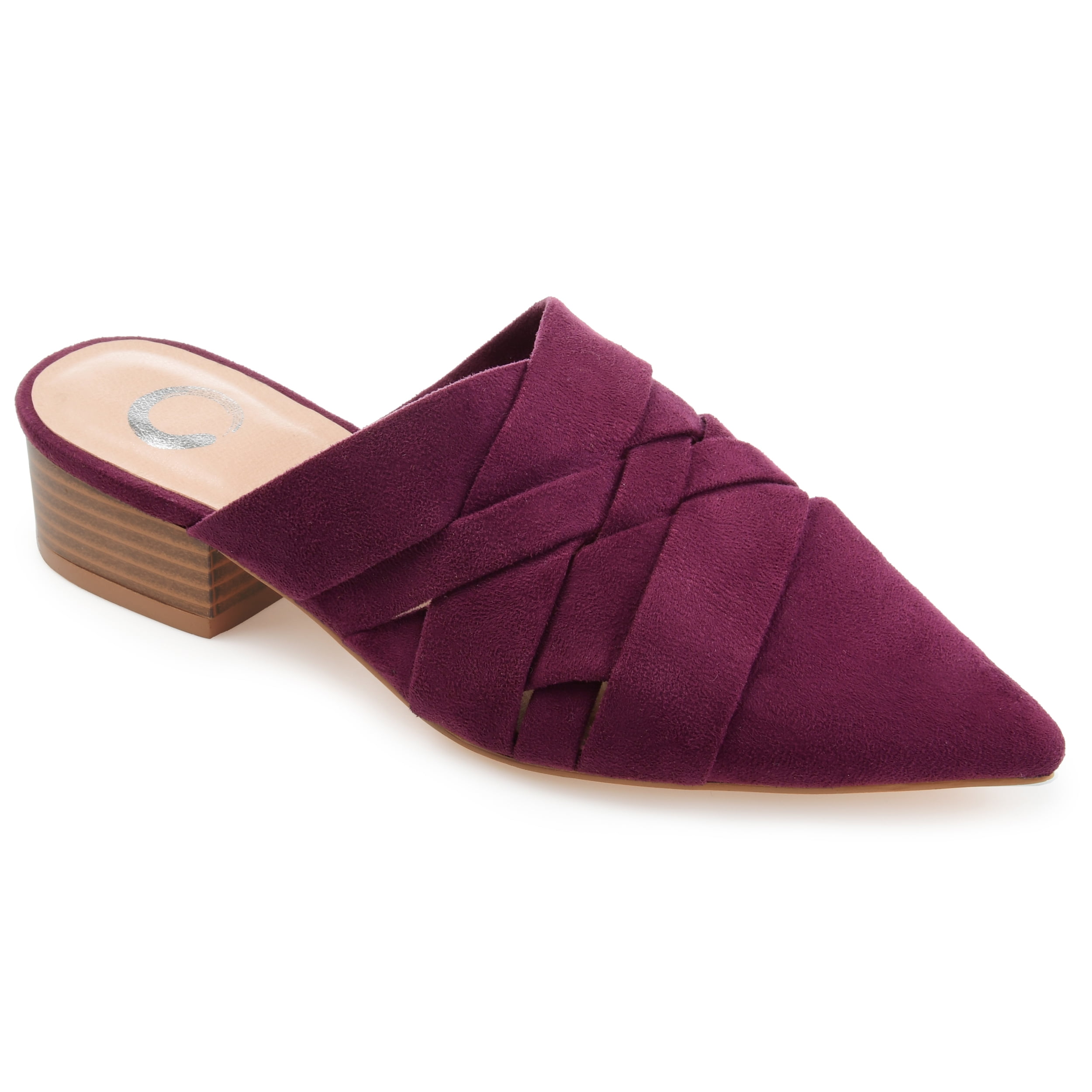 Journee Womens Kalida Slip On Pointed Toe Mules Flats