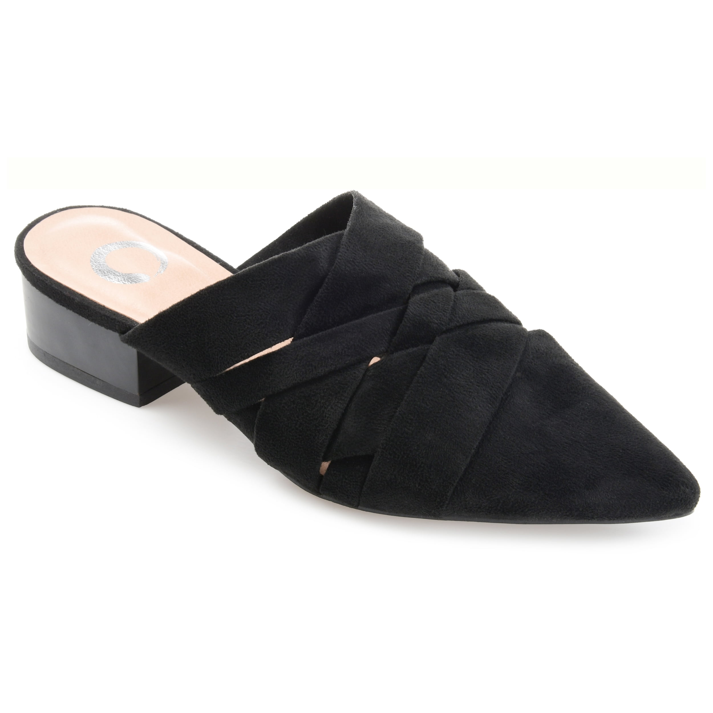 Journee Womens Kalida Slip On Pointed Toe Mules Flats