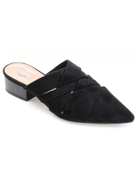 Womens Kalida Slip On Pointed Toe Mules Flats