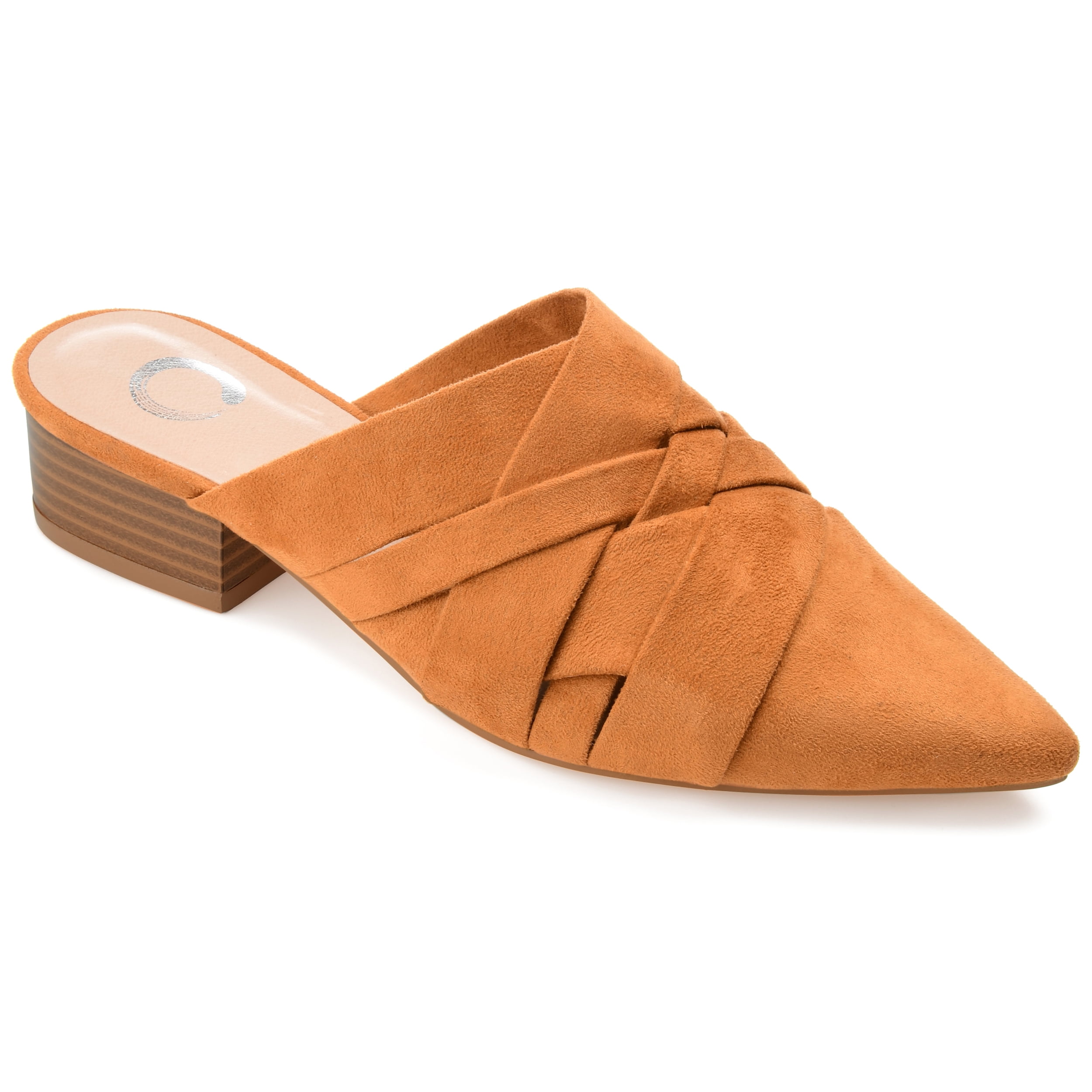 Journee Womens Kalida Slip On Pointed Toe Mules Flats