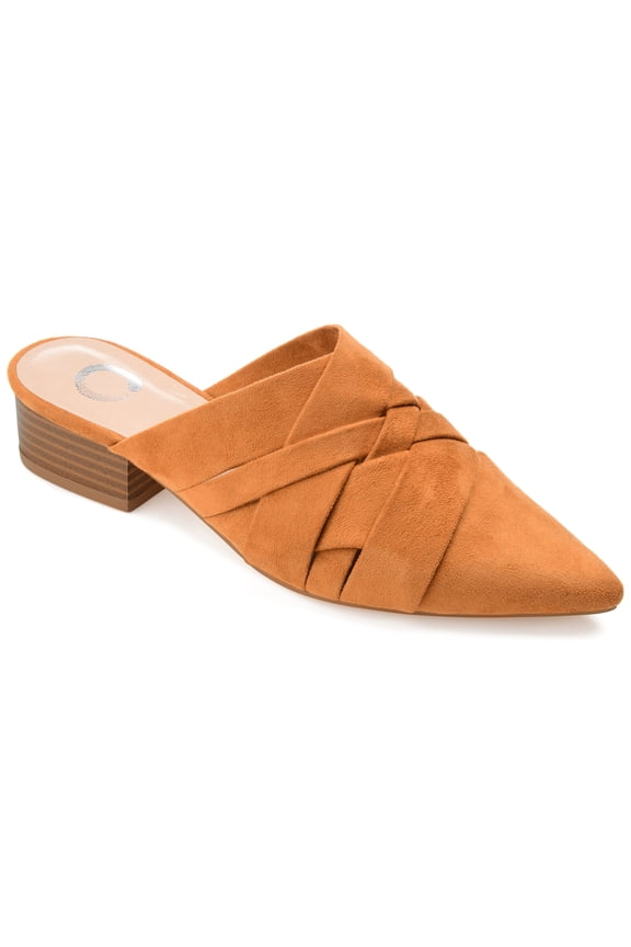 Womens Kalida Slip On Pointed Toe Mules Flats