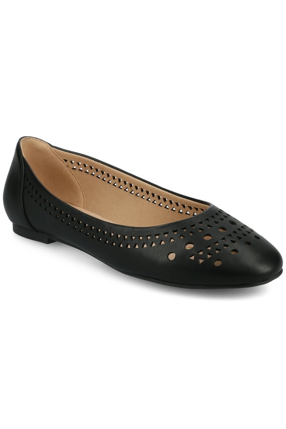 Womens Kamrah Ballet Cut Out Round Toe Dress Flats