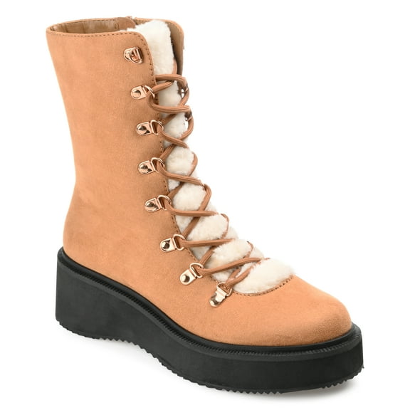 Journee Womens Kannon Lace Up Cold Weather Booties