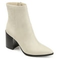 thumbnail image 1 of Journee Womens Kathie Inside Zip Stacked Heel Booties, 1 of 8