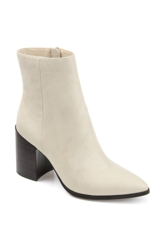 Womens Kathie Inside Zip Stacked Heel Booties