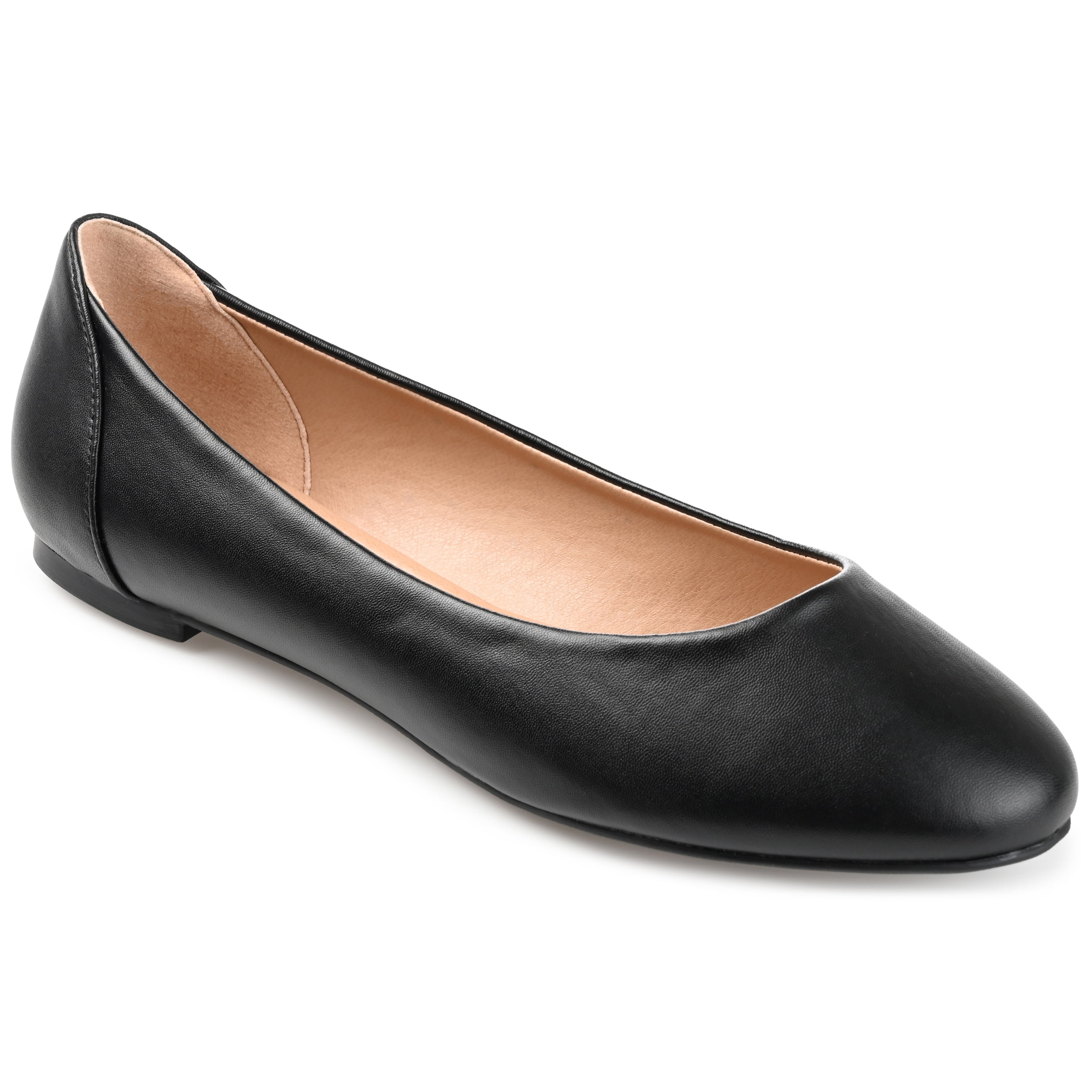 Journee Womens Kavn Comfort Insole Narrow Width Slip On Round Toe Ballet Flats