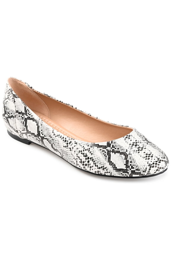 Womens Kavn Comfort Insole Narrow Width Slip On Round Toe Ballet Flats