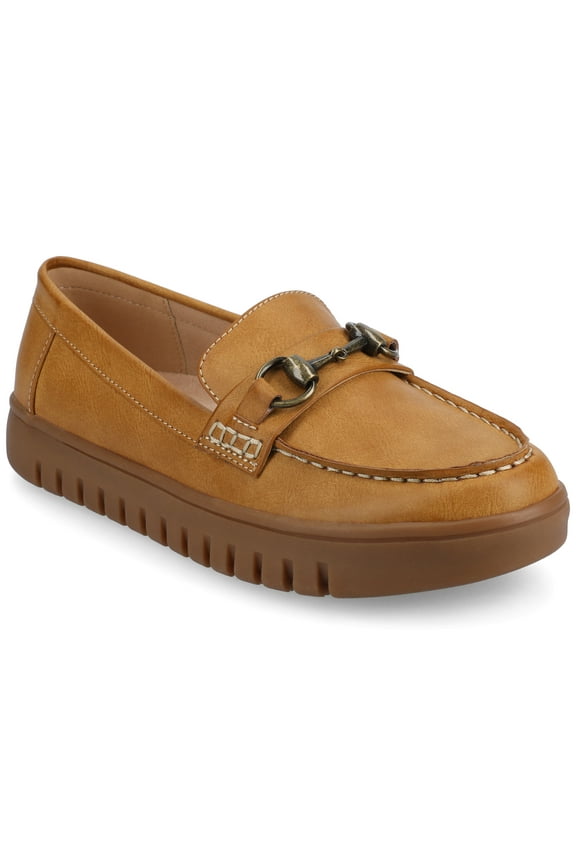 Womens Kaya Round Toe Flexible Comfort Bit Loafer