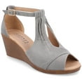 thumbnail image 1 of Journee Womens Kedzie Peep Toe Wedge Sandals, Widths Available, 1 of 11