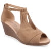 thumbnail image 1 of Journee Womens Kedzie Peep Toe Wedge Sandals, Widths Available, 1 of 10