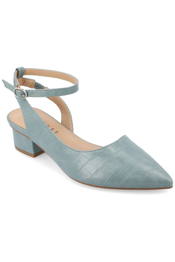 Womens Keefa Pointed Toe Low Block Heel Pumps, Widths Available