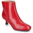 thumbnail image 1 of Journee Womens Kelssa Square Toe Kitten Heel Ankle Booties, Widths Available, 1 of 9