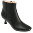 thumbnail image 1 of Journee Womens Kelssa Square Toe Kitten Heel Ankle Booties, Widths Available, 1 of 10