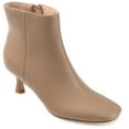 thumbnail image 1 of Journee Womens Kelssa Square Toe Kitten Heel Ankle Booties, Widths Available, 1 of 10