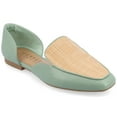 thumbnail image 1 of Journee Womens Kennza Soft Faux Leather Slip On Flats, 1 of 10