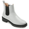 thumbnail image 1 of Journee Womens Kenova Round Toe Block Heel Chelsea Booties, Widths Available, 1 of 10