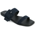 thumbnail image 1 of Journee Womens Kerris Multi Strap Slip On Sandals, 1 of 9