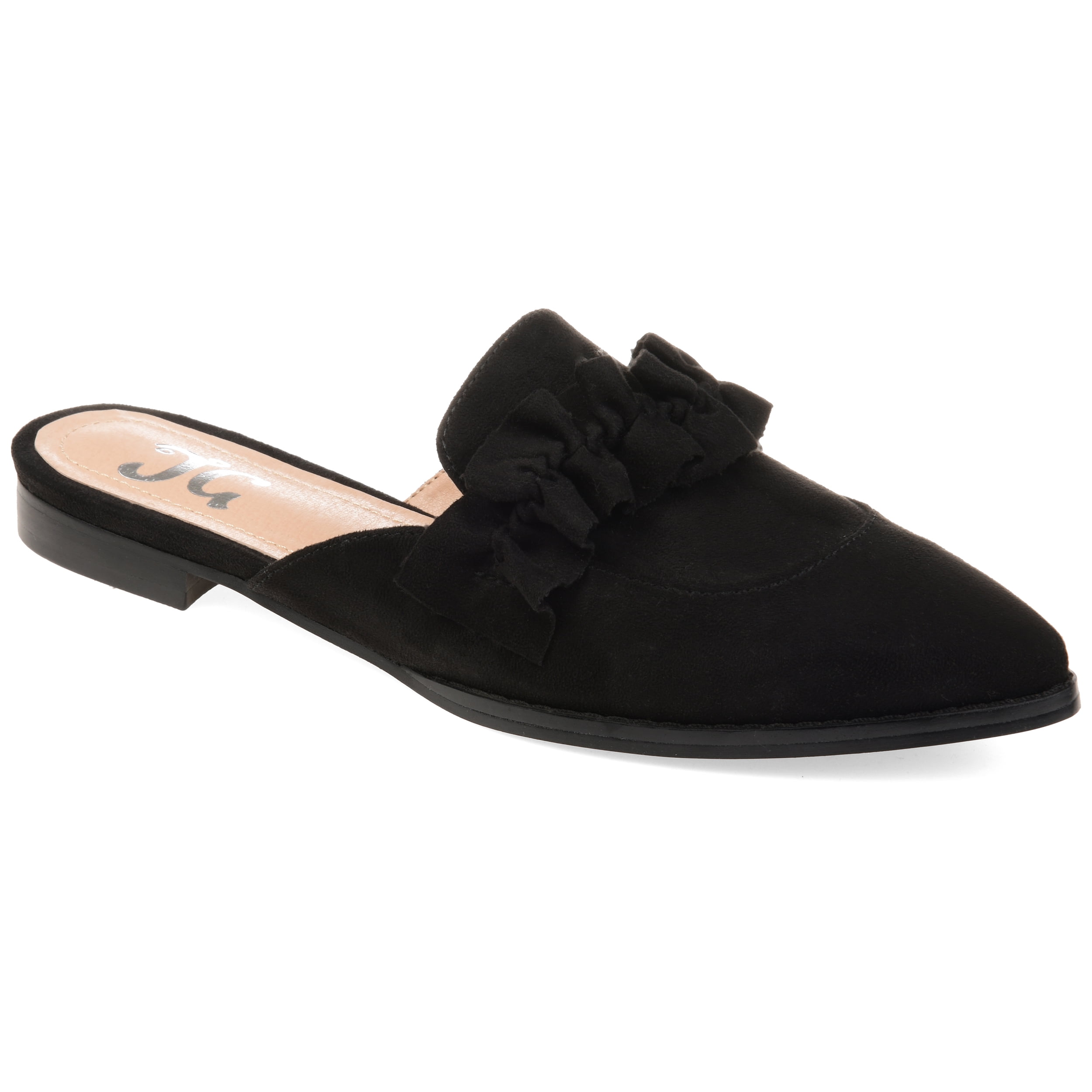 Journee Womens Kessie Slip On Pointed Toe Mules Flats