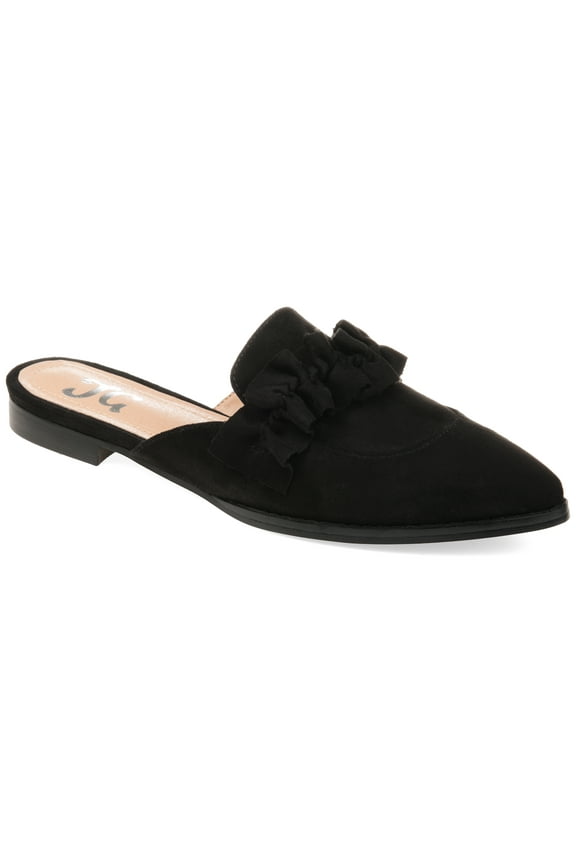 Womens Kessie Slip On Pointed Toe Mules Flats