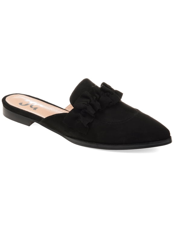 Womens Kessie Slip On Pointed Toe Mules Flats