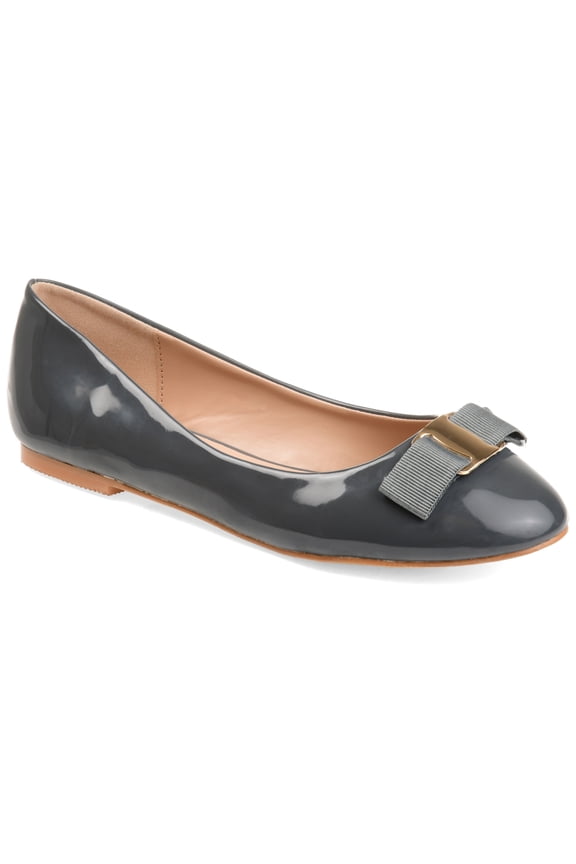 Journee Womens Kim Slip On Round Toe Ballet Dress Flats