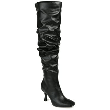 Journee Womens Kindy Extra Wide Calf Square Toe Over The Knee Boots