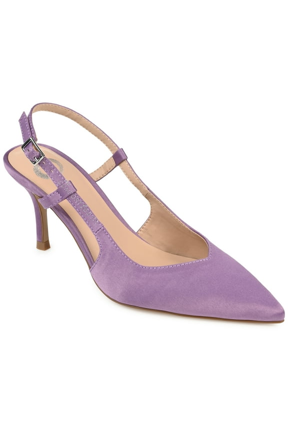 Womens Knightly Sling Back Mid Stiletto Pointed Toe Pumps, Widths Available
