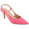 thumbnail image 1 of Journee Womens Knightly Sling Back Mid Stiletto Pointed Toe Pumps, Widths Available, 1 of 10