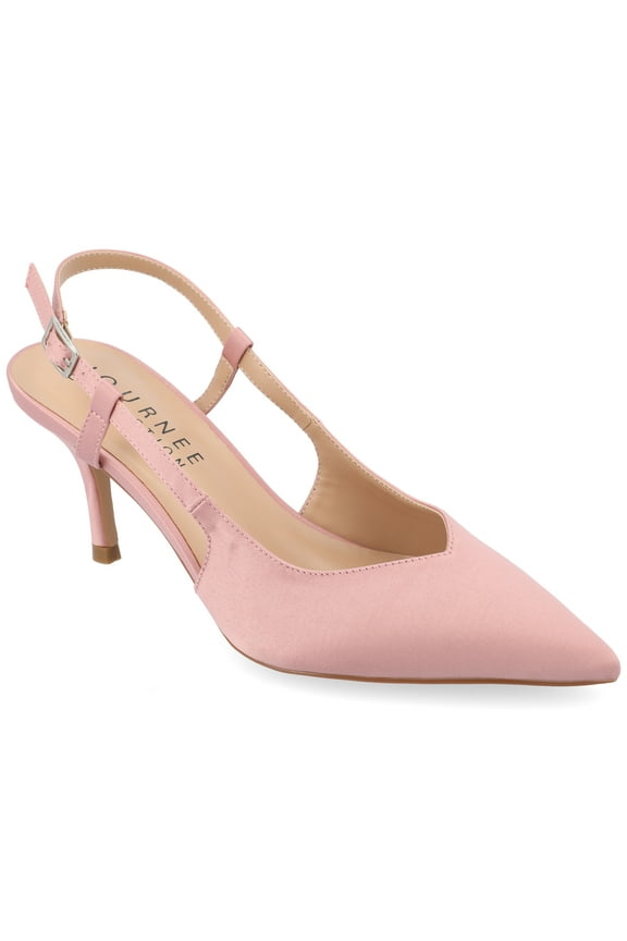 Womens Knightly Sling Back Mid Stiletto Pointed Toe Pumps, Widths Available