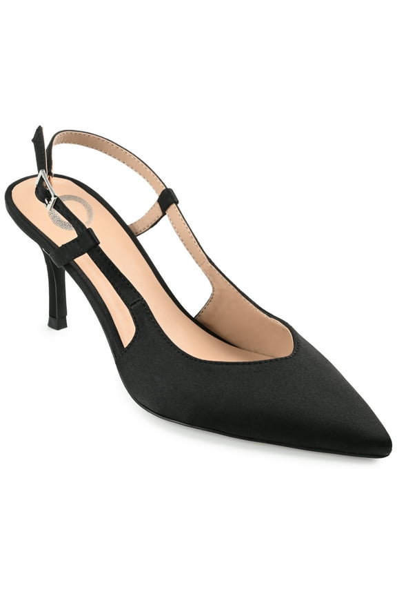 Womens Knightly Sling Back Mid Stiletto Pointed Toe Pumps, Widths Available