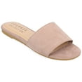 thumbnail image 1 of Journee Womens Kolinna Slip On Slide Flat Sandals, Widths Available, 1 of 10