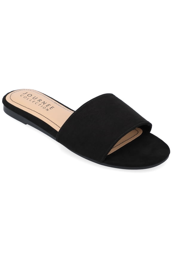 Womens Kolinna Slip On Slide Flat Sandals, Widths Available