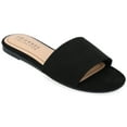 thumbnail image 1 of Journee Womens Kolinna Slip On Slide Flat Sandals, Widths Available, 1 of 10