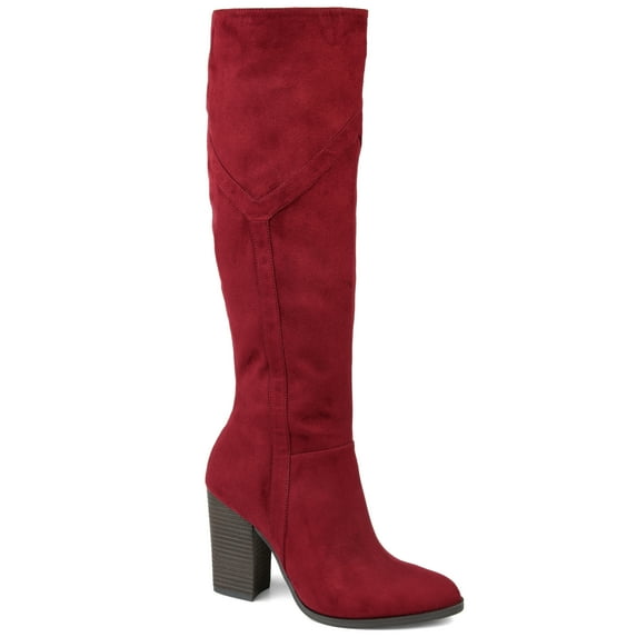 Journee Womens Kyllie Stacked Heel Knee High Boots